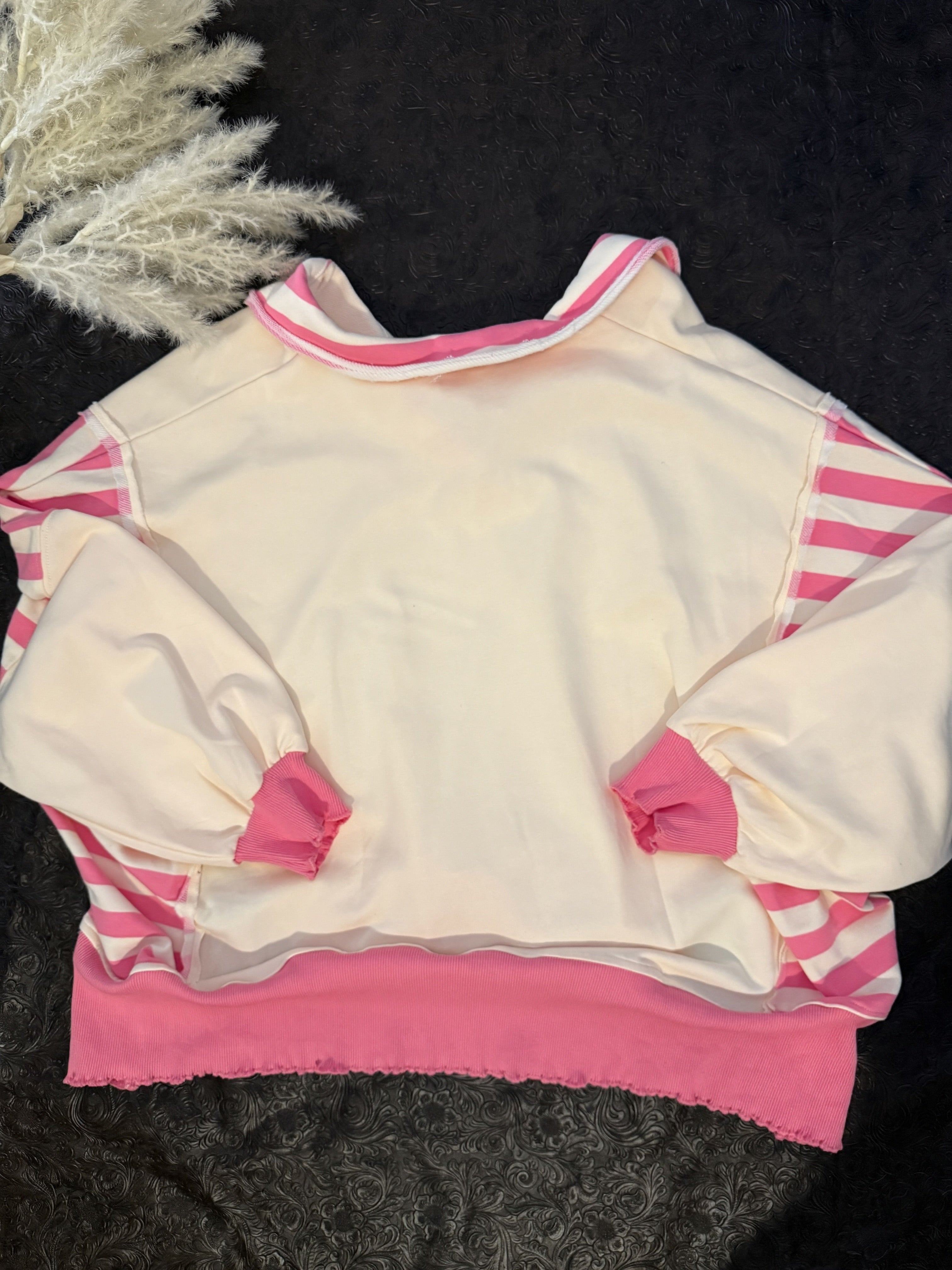 The Terry Stripe Top