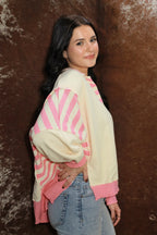 The Terry Stripe Top