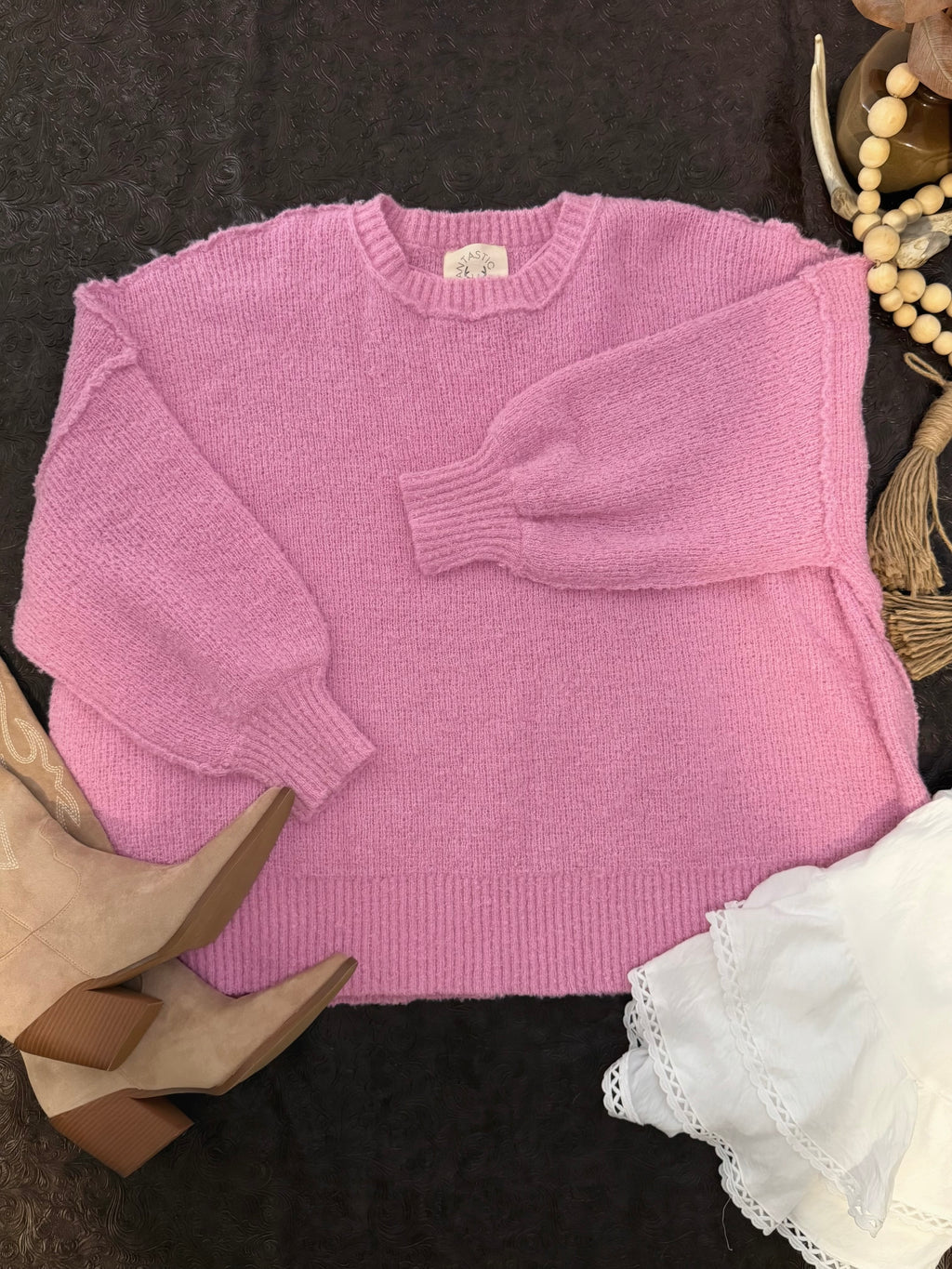 Pink Knit Sweater